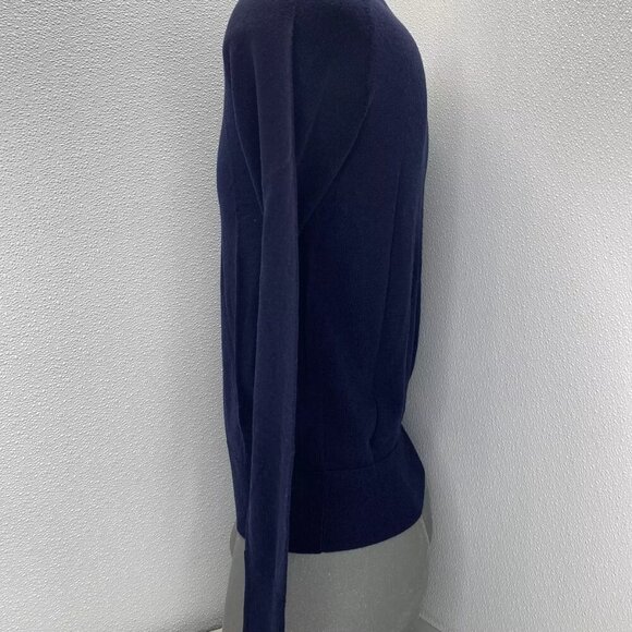 NEW BROOKS BROTHERS Men Polo Sweater Navy Blue  Merino Wool Pullover - Picture 3 of 7